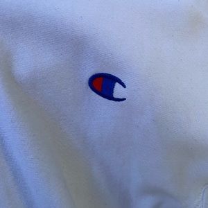white champion zip up